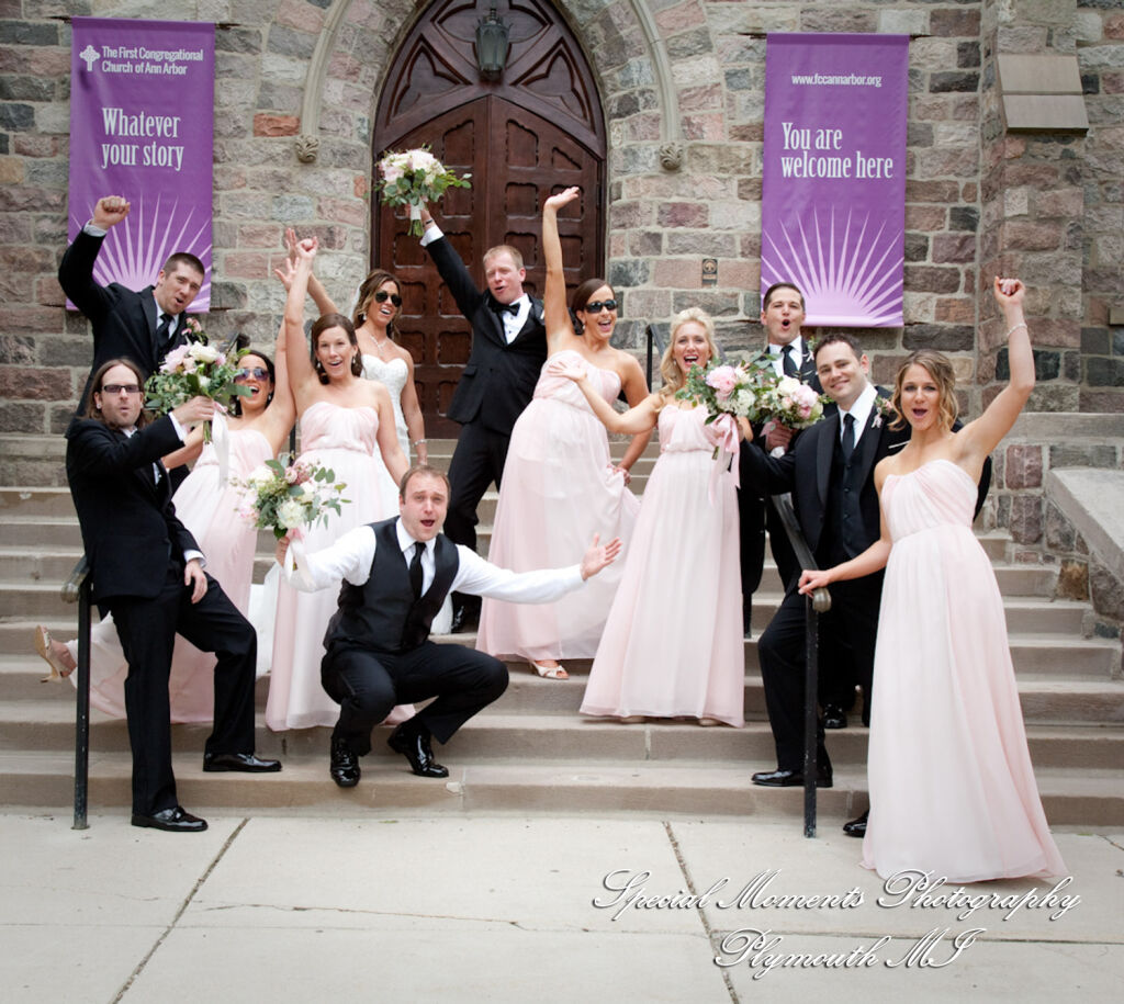 Elizabeth & Scott at First Congregational Church Ann Arbor MI wedding photography