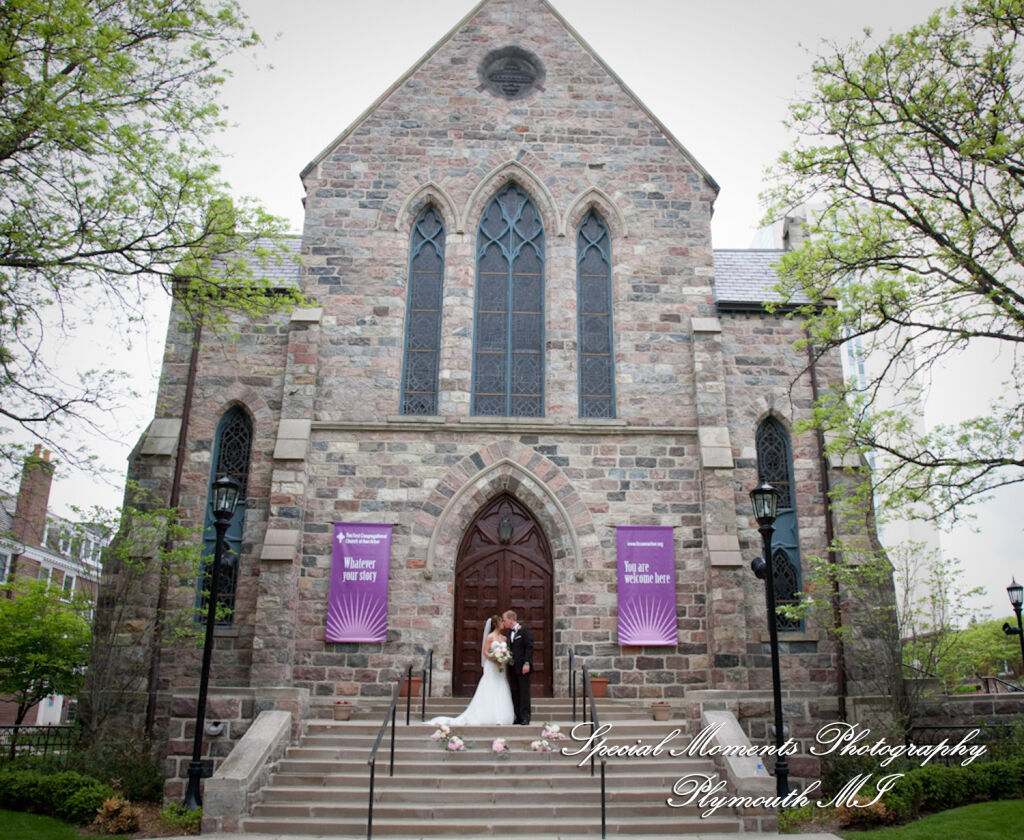 Elizabeth & Scott at First Congregational Church Ann Arbor MI wedding photography