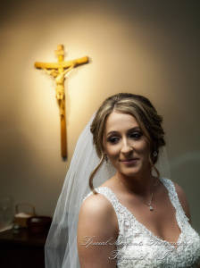 Janelle & Jay at St. Kieran Catholic Church Shelby Twp. MI wedding photograph