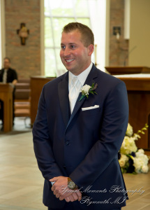 Janelle & Jay at St. Kieran Catholic Church Shelby Twp. MI wedding photograph