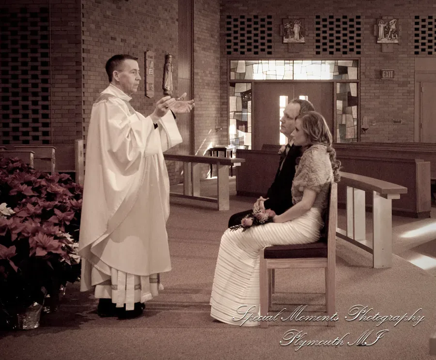Our Lady Queen of Martyrs Beverly Hills MI wedding photography