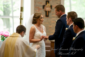 Janelle & Jay at St. Kieran Catholic Church Shelby Twp. MI wedding photograph