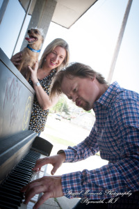 Jaclyne & Rob at Detroit School of Rock Royal Oak engagement photograph