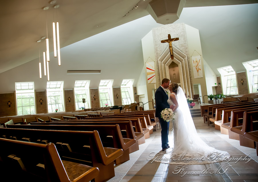 Janelle & Jay at St. Kieran Catholic Church Shelby Twp. MI wedding photograph