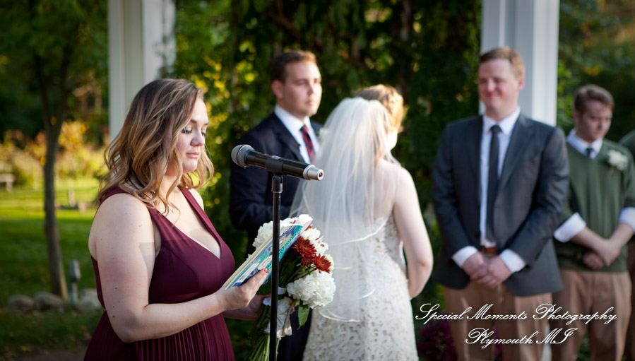 Chandler & Dan at Wellers of Saline MI wedding photography