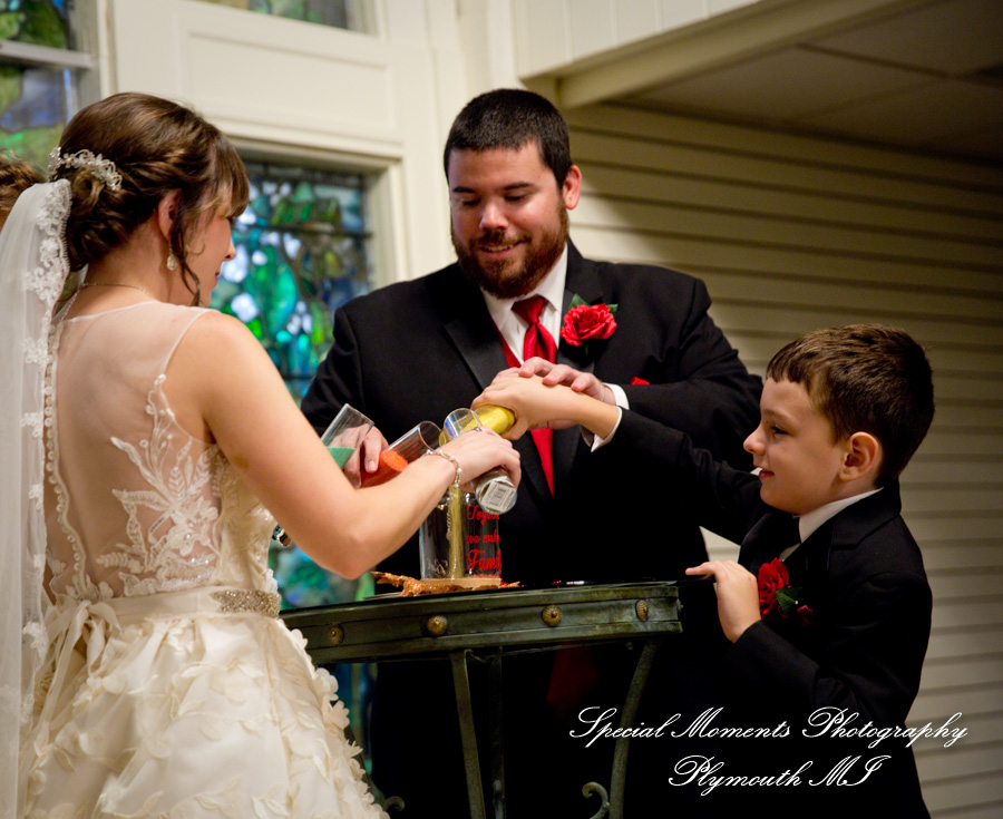 Janine & Yogi at Canterbury Castle Chapel Lake Orion MI wedding photography