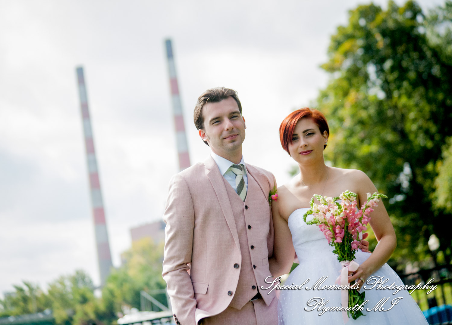 Eliza & Troy at Chateau On The River Trenton MI wedding photography