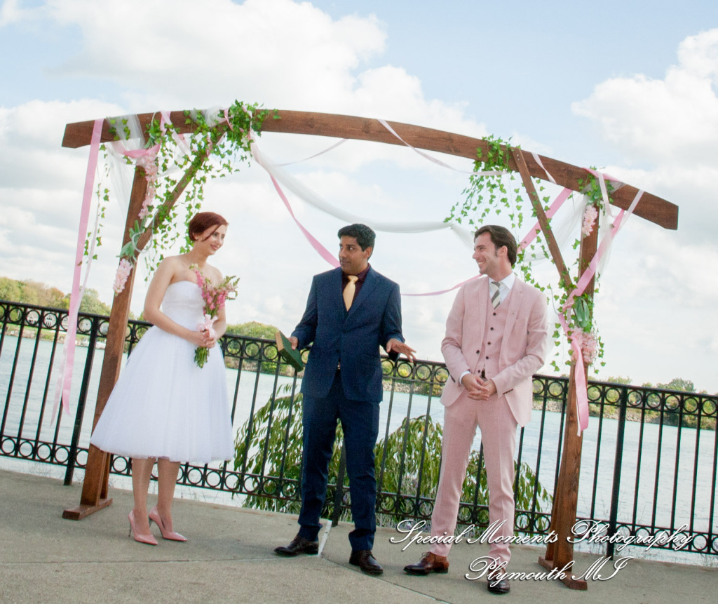 Eliza & Troy at Chateau On The River Trenton MI wedding photography