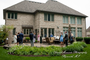 Dawn & Jeff at a backyard Micro wedding in MI wedding photography