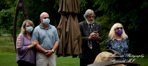 Dawn & Jeff at a backyard Micro wedding in MI wedding photography