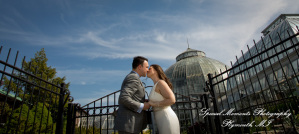 Andrea & Nicholas at Belle Isle Conservatory Detroit MI wedding photography