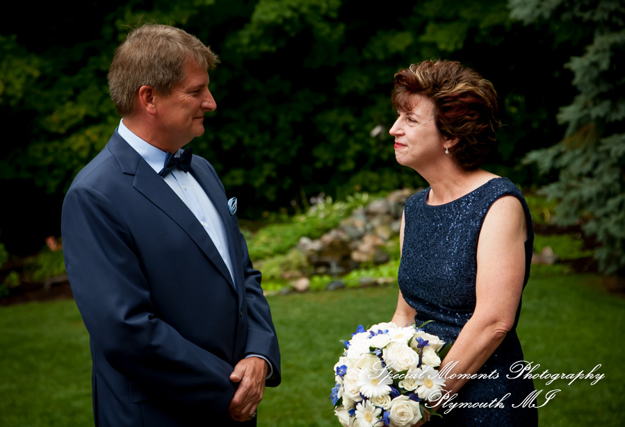 Dawn & Jeff at a backyard Micro wedding in MI wedding photography