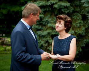 Dawn & Jeff at a backyard Micro wedding in MI wedding photography