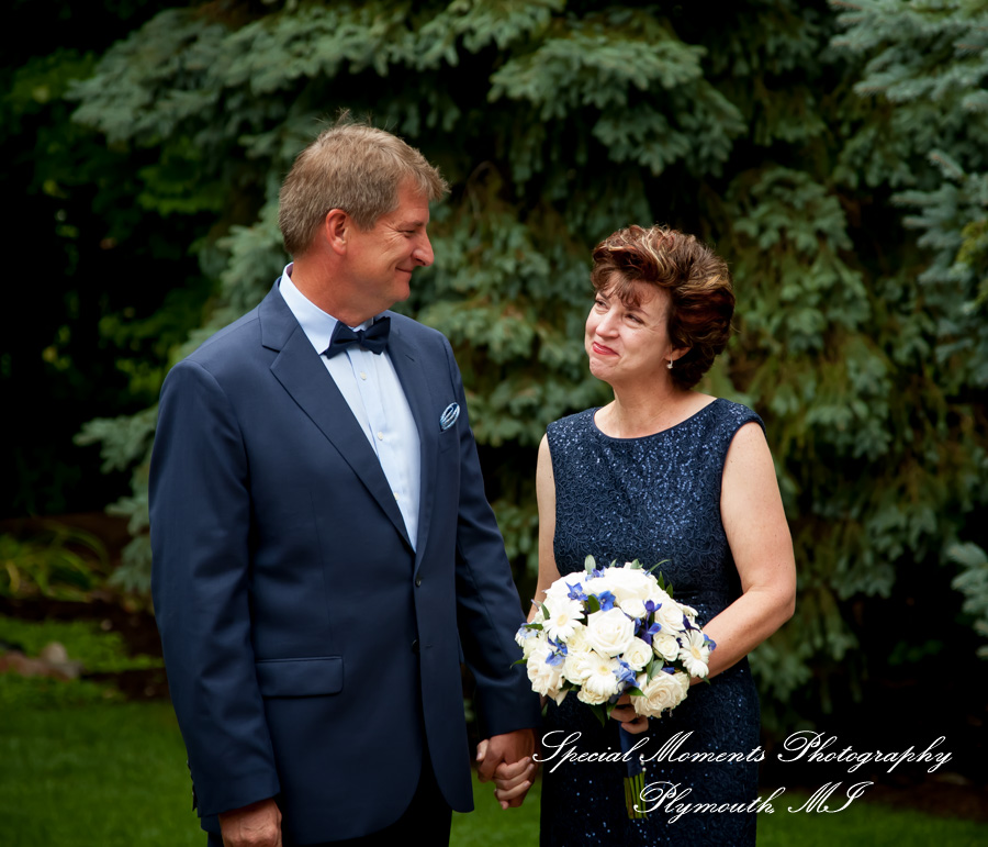 Dawn & Jeff at a backyard Micro wedding in MI wedding photography