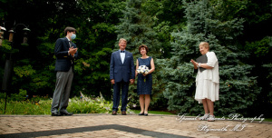 Dawn & Jeff at a backyard Micro wedding in MI wedding photography