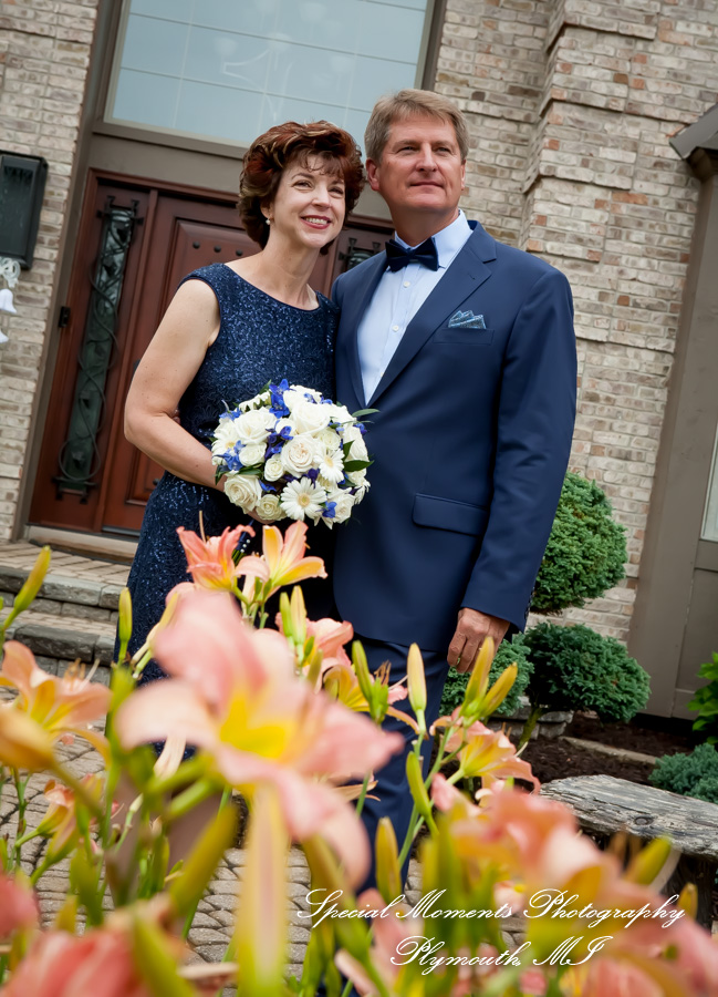 Dawn & Jeff at a backyard Micro wedding in MI wedding photography