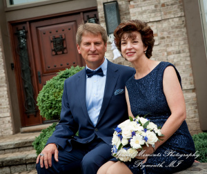Dawn & Jeff at a backyard Micro wedding in MI wedding photography