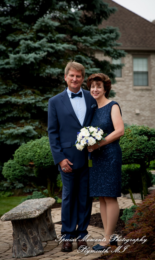 Dawn & Jeff at a backyard Micro wedding in MI wedding photography