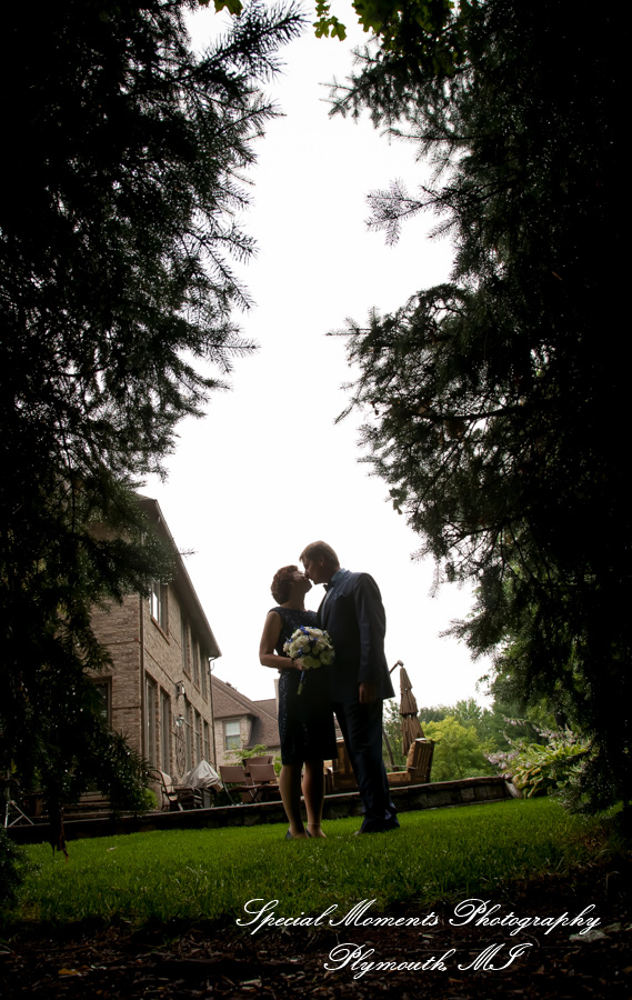 Dawn & Jeff at a backyard Micro wedding in MI wedding photography