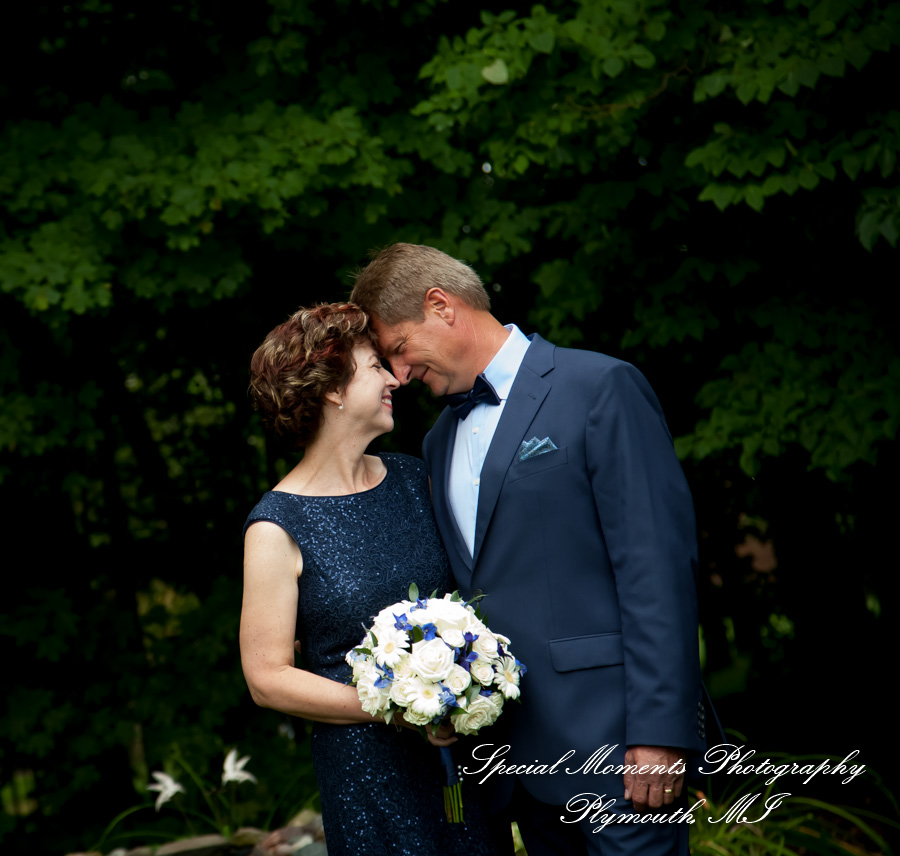 Dawn & Jeff at a backyard Micro wedding in MI wedding photography