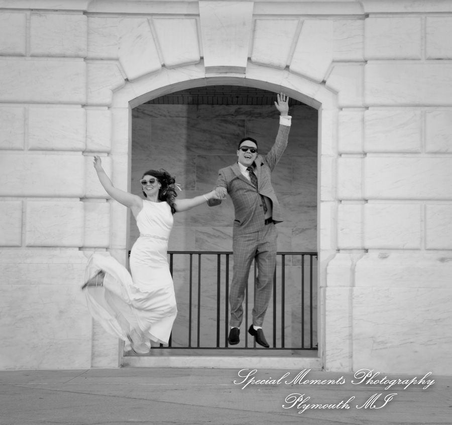 Andrea & Nicholas at Detroit Historical Museum Detroit MI wedding photography