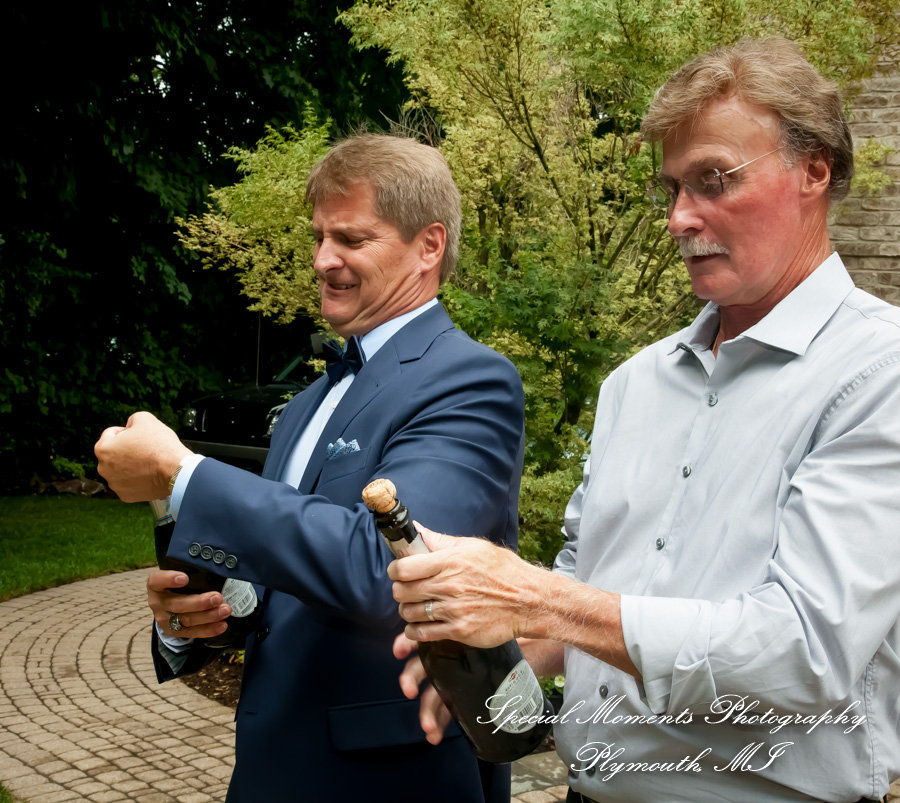 Dawn & Jeff at a backyard Micro wedding in MI wedding photography