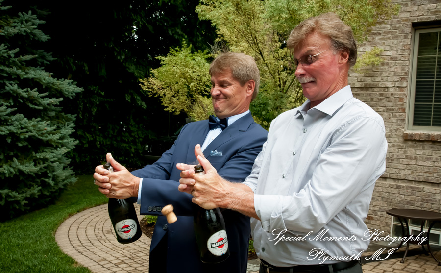 Dawn & Jeff at a backyard Micro wedding in MI wedding photography