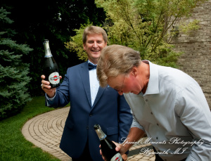 Dawn & Jeff at a backyard Micro wedding in MI wedding photography