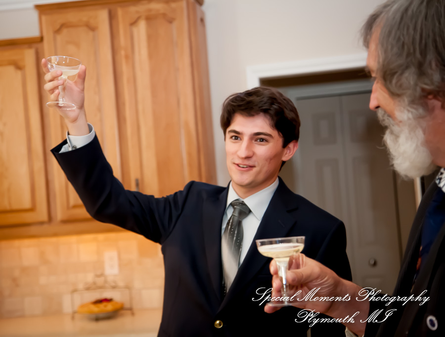 Dawn & Jeff at a backyard Micro wedding in MI wedding photography