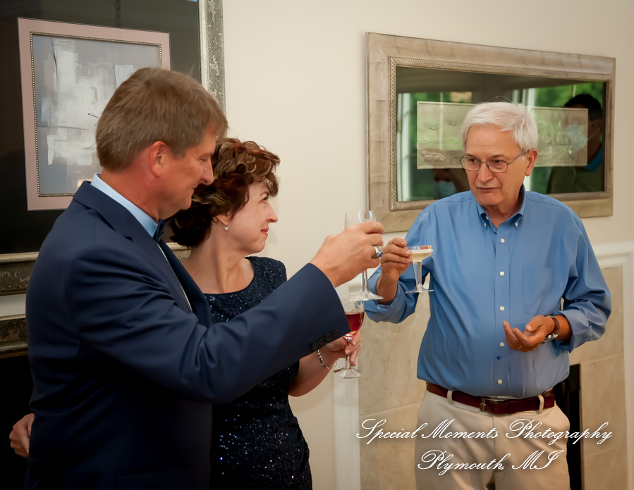 Dawn & Jeff at a backyard Micro wedding in MI wedding photography