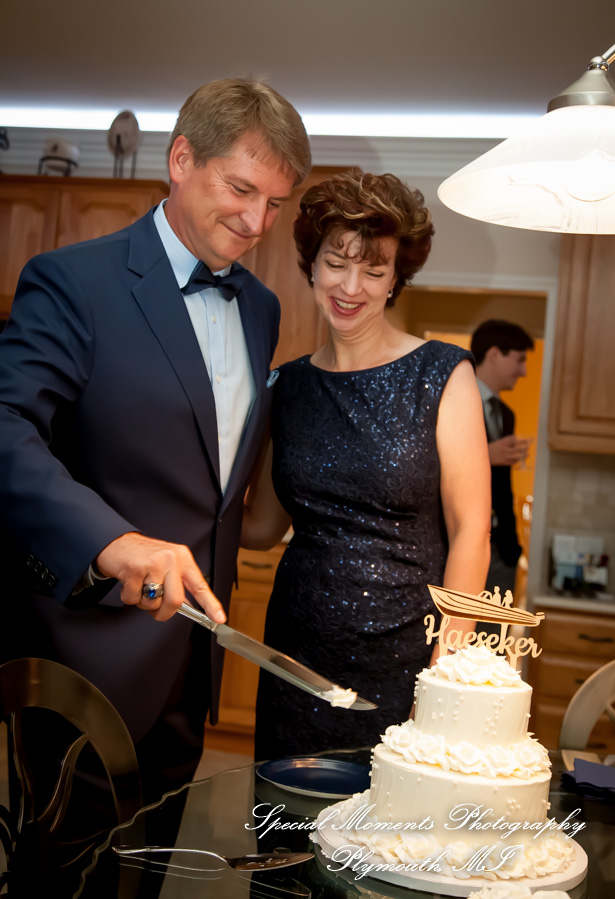 Dawn & Jeff at a backyard Micro wedding in MI wedding photography