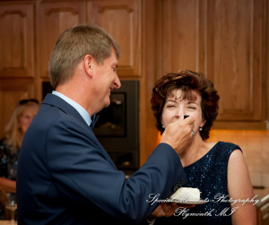 Dawn & Jeff at a backyard Micro wedding in MI wedding photography