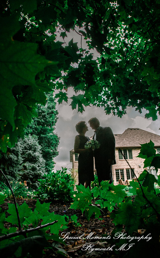 Dawn & Jeff at a backyard Micro wedding in MI wedding photography