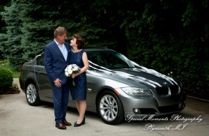 Dawn & Jeff at a backyard Micro wedding in MI wedding photography
