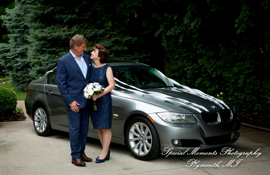 Dawn & Jeff at a backyard Micro wedding in MI wedding photography