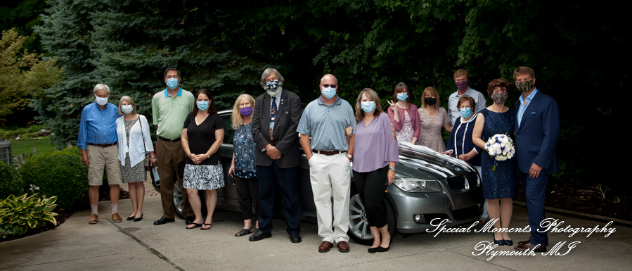 Dawn & Jeff at a backyard Micro wedding in MI wedding photography