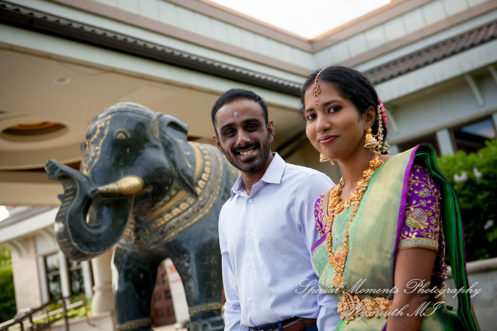 Laavanya & Varun at The Hindu Temple Canton MI wedding photography