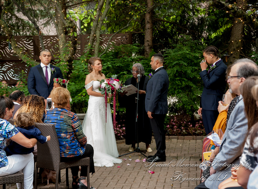 Sara & Harold at Cafe Cortina Farmington Hills MI wedding photography