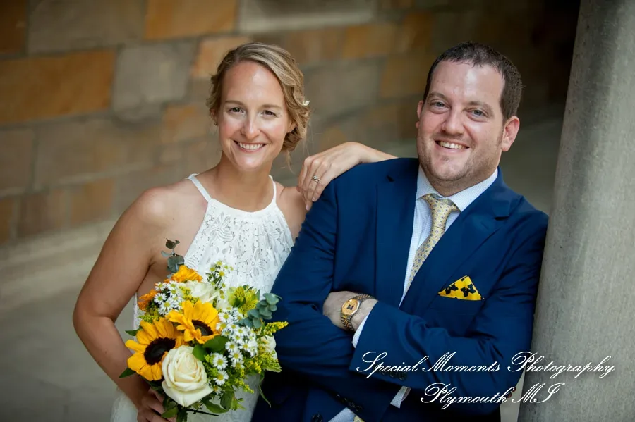 Law Quad Ann Arbor MI wedding photograph