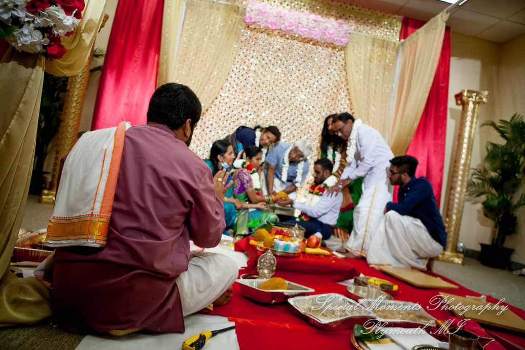 Laavanya & Varun at The Hindu Temple Canton MI wedding photography
