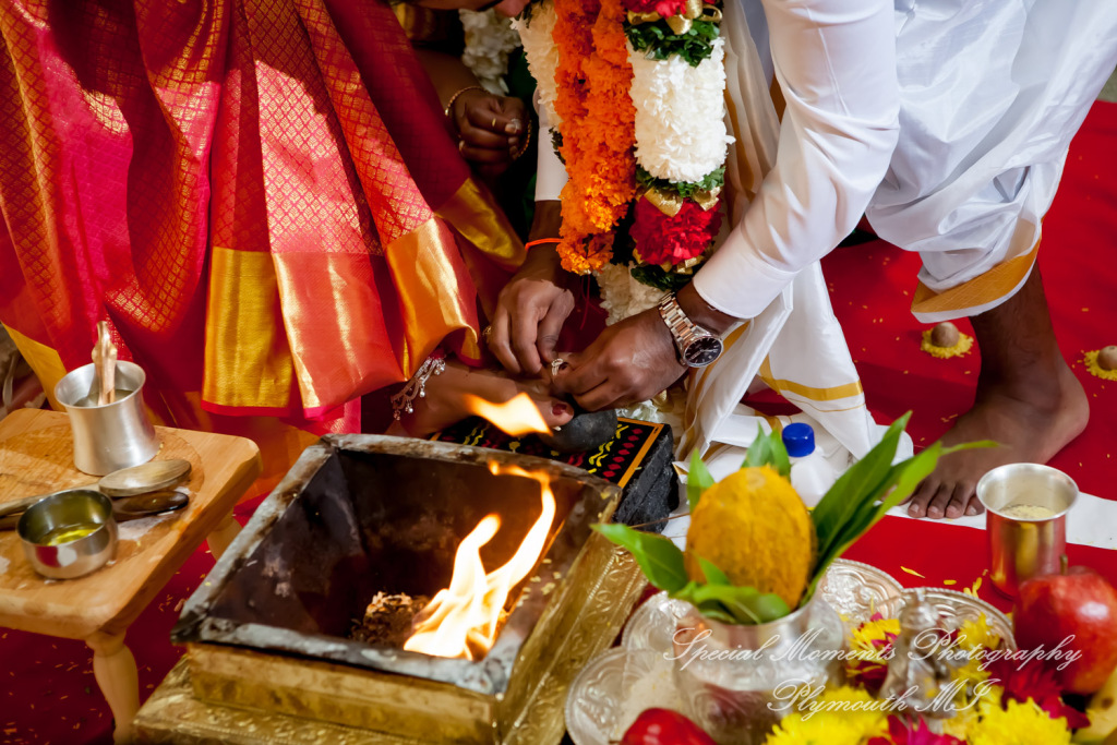 Laavanya & Varun at The Hindu Temple Canton MI wedding photography