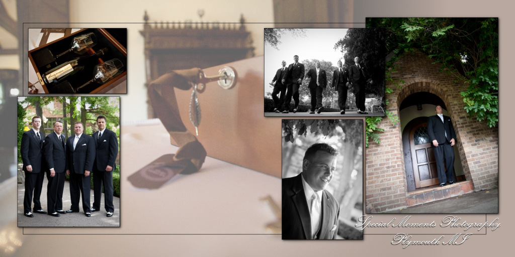 Crystal & Derek at Indianwood Golf Course Lake Orion MI wedding album photography