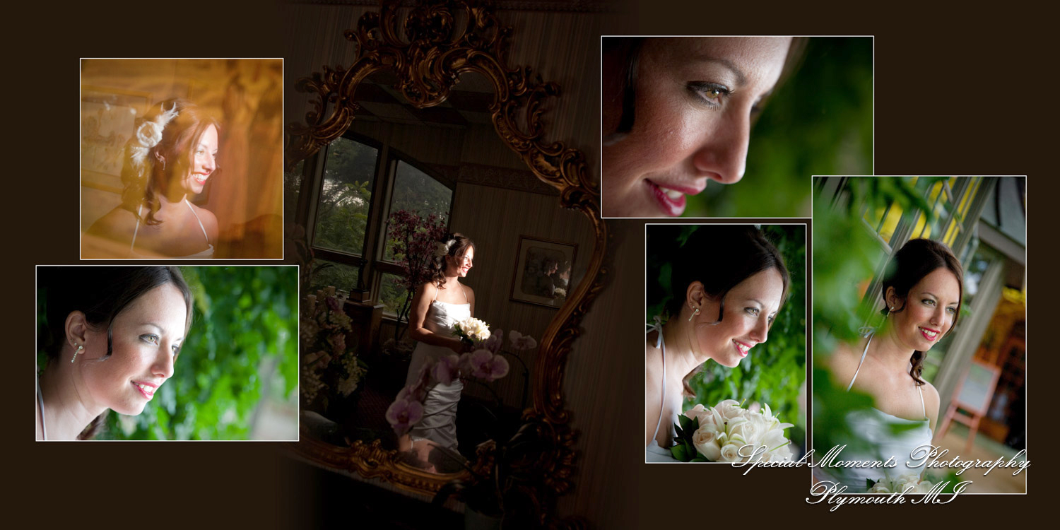 Crystal & Derek at Indianwood Golf Course Lake Orion MI wedding album photography