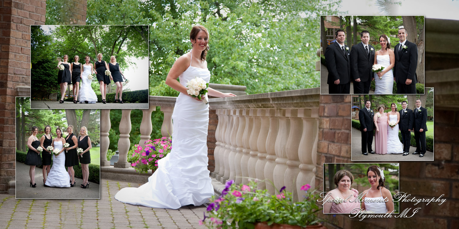 Crystal & Derek at Indianwood Golf Course Lake Orion MI wedding album photography