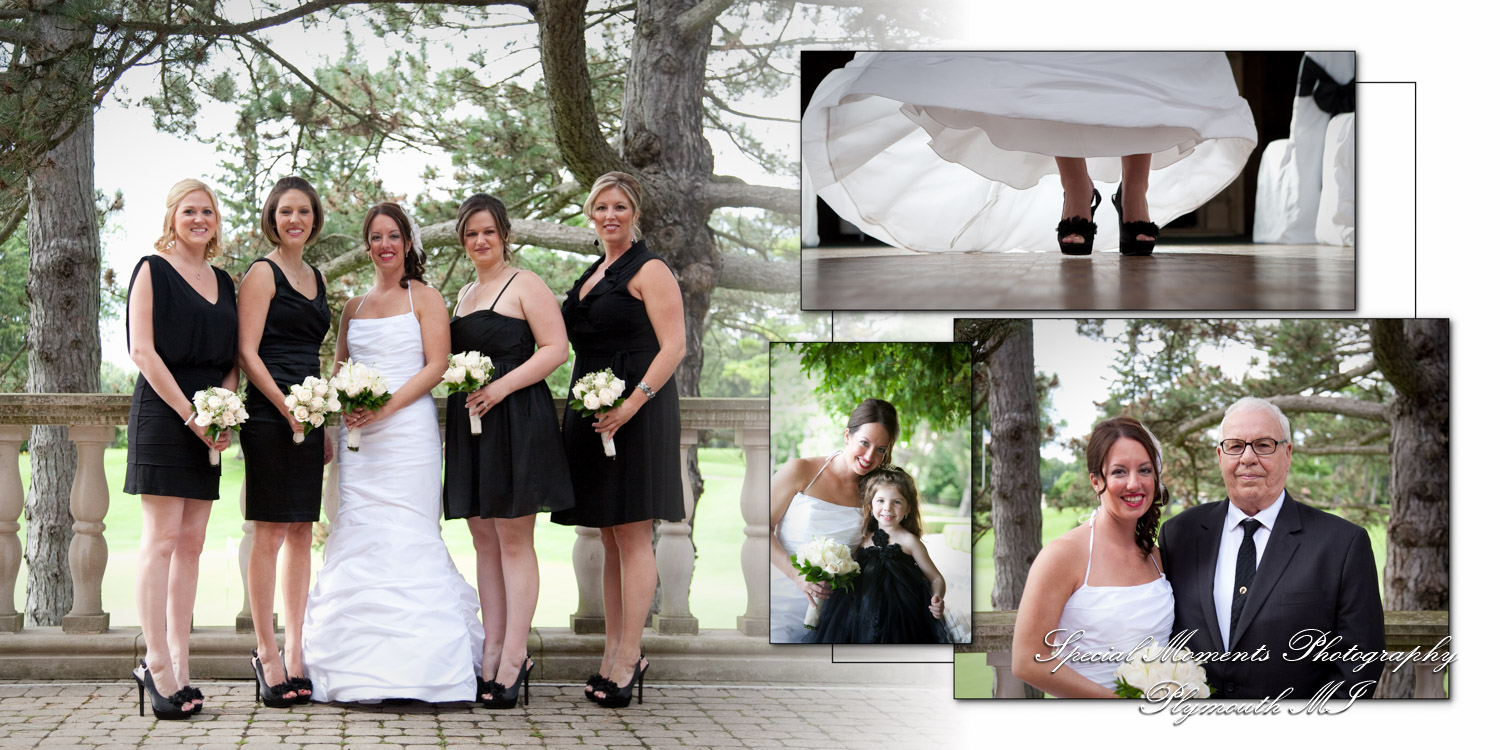 Crystal & Derek at Indianwood Golf Course Lake Orion MI wedding album photography