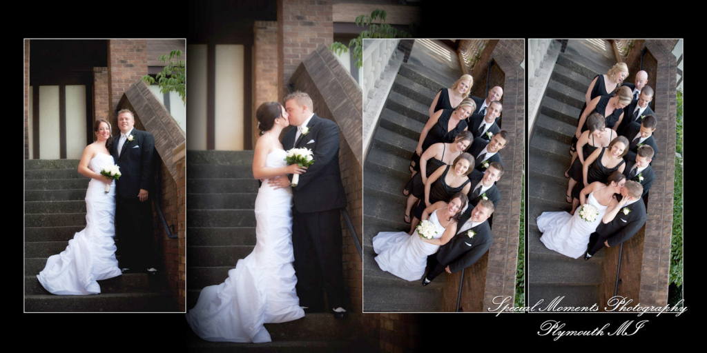 Crystal & Derek at Indianwood Golf Course Lake Orion MI wedding album photography