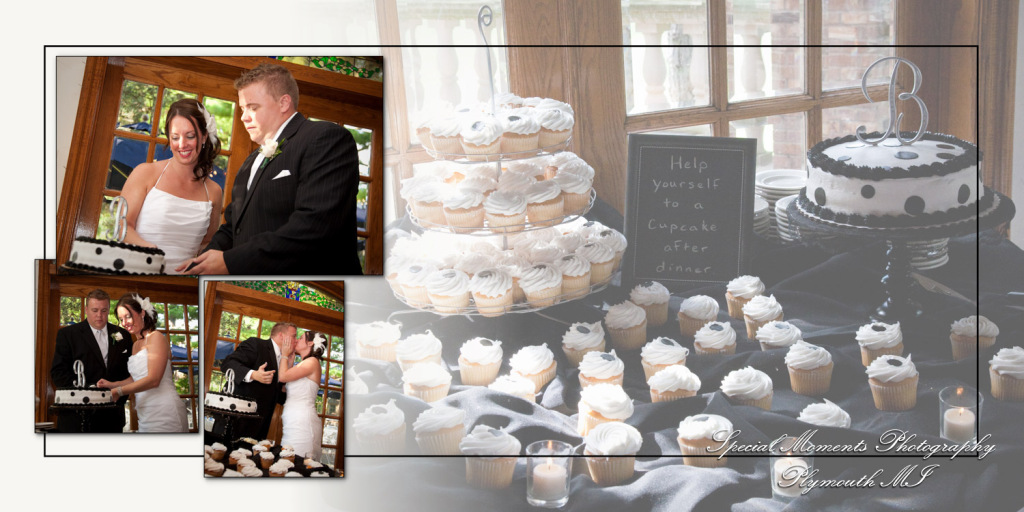 Crystal & Derek at Indianwood Golf Course Lake Orion MI wedding album photography