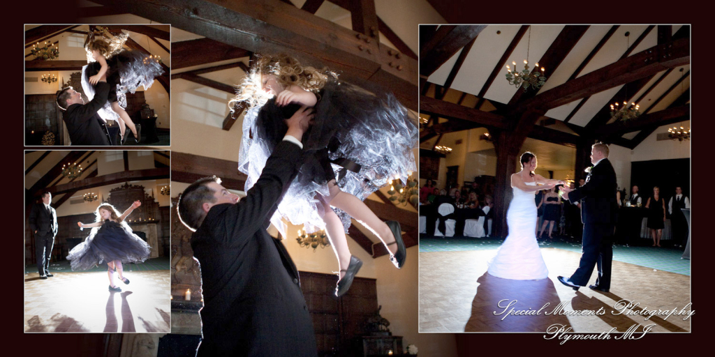 Crystal & Derek at Indianwood Golf Course Lake Orion MI wedding album photography