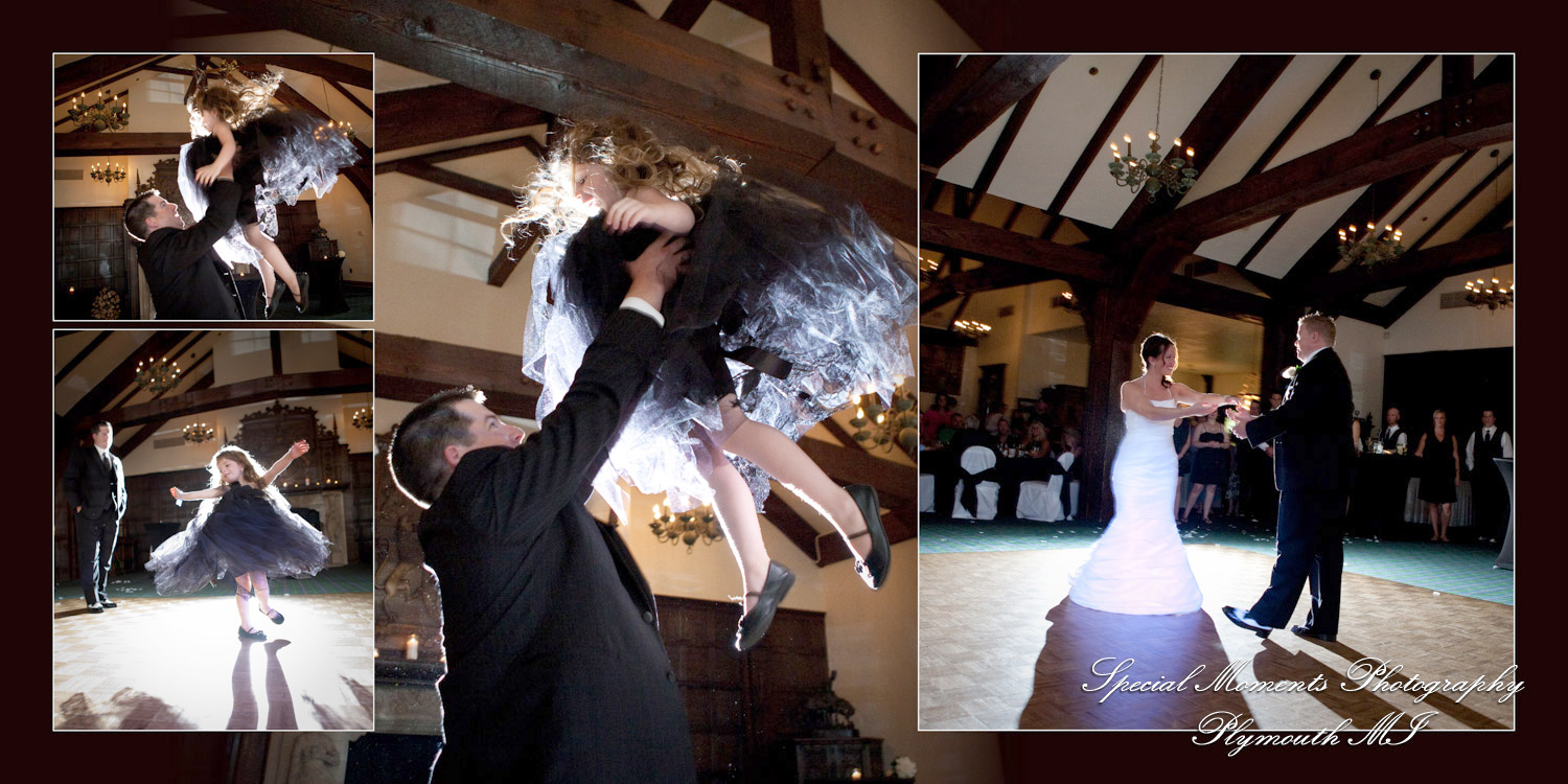 Crystal & Derek at Indianwood Golf Course Lake Orion MI wedding album photography