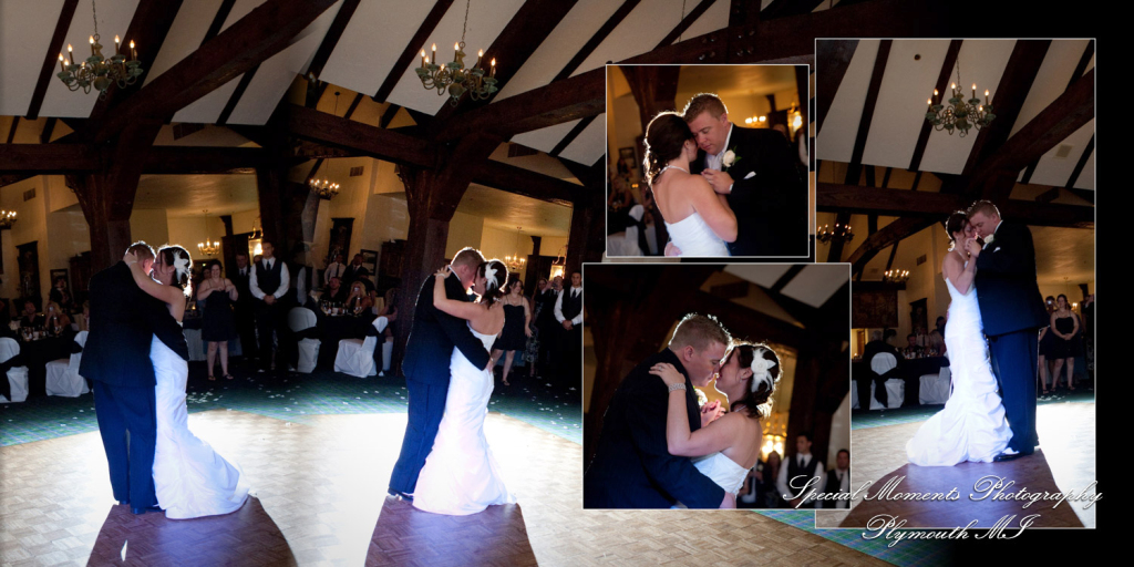 Crystal & Derek at Indianwood Golf Course Lake Orion MI wedding album photography